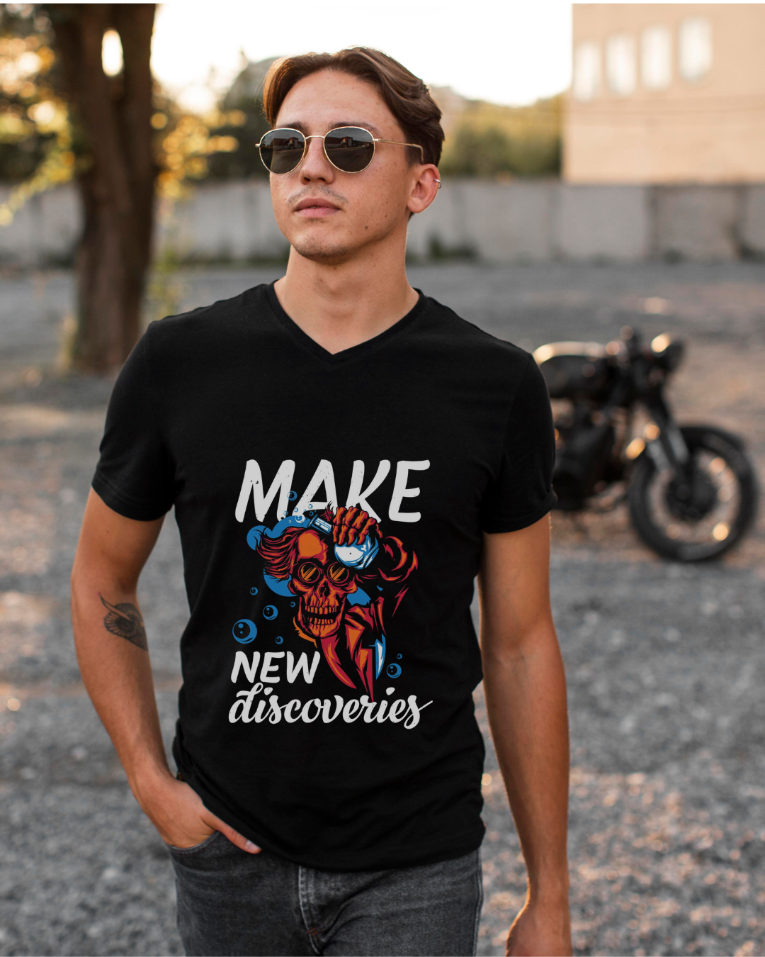 Unisex V Neck T-Shirt